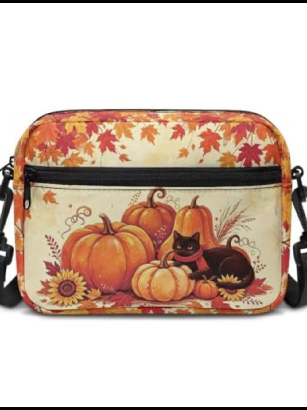 Small Crossbody Shoulder Bag Polyester Camera Handbag Zipper